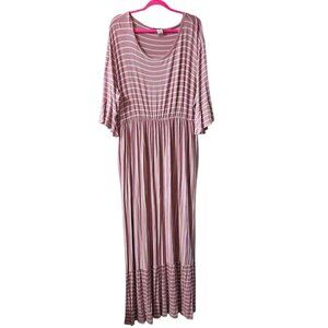 Striped Pink Maxi Dress